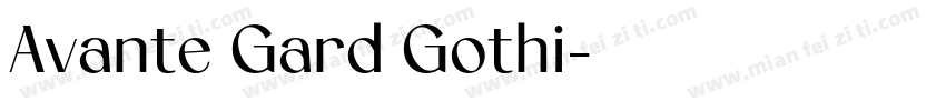 Avante Gard Gothi字体转换